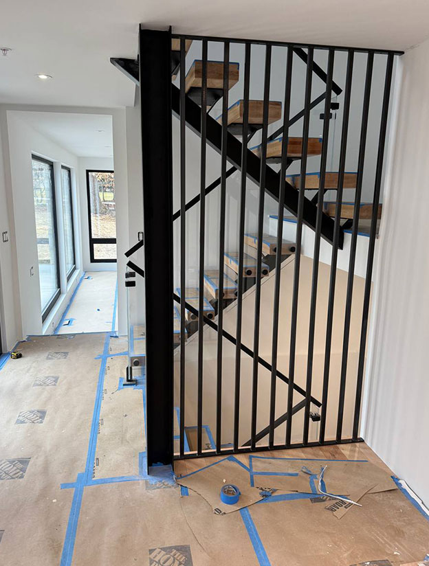 Interior metal staircase project