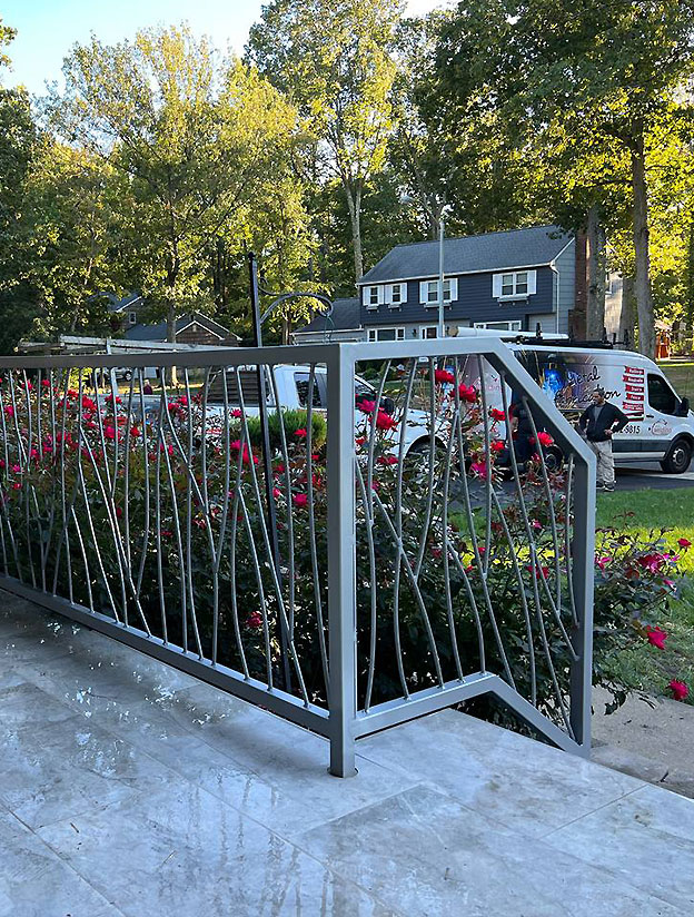 Exterior residential railings
