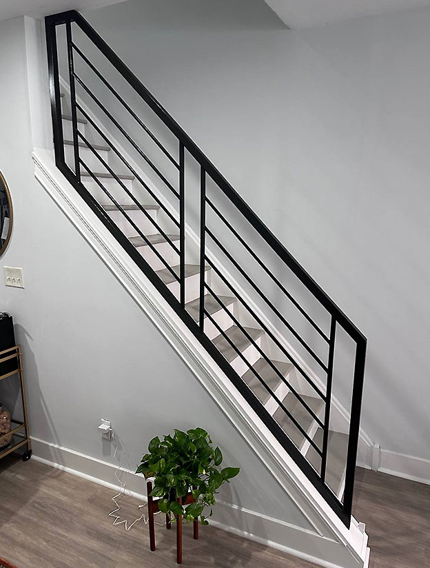 Minimalist stair railing system