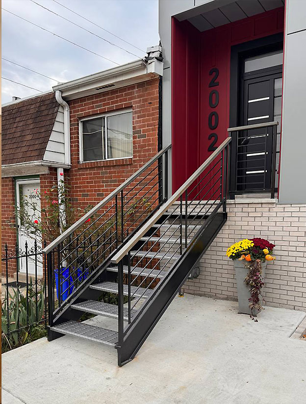 Custom metal staircase project