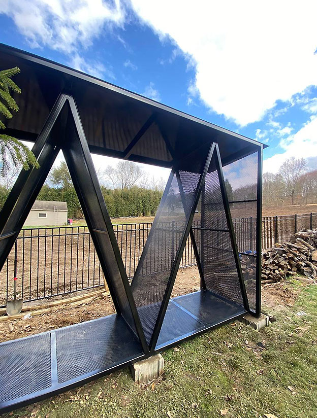 Outdoor metal structure project